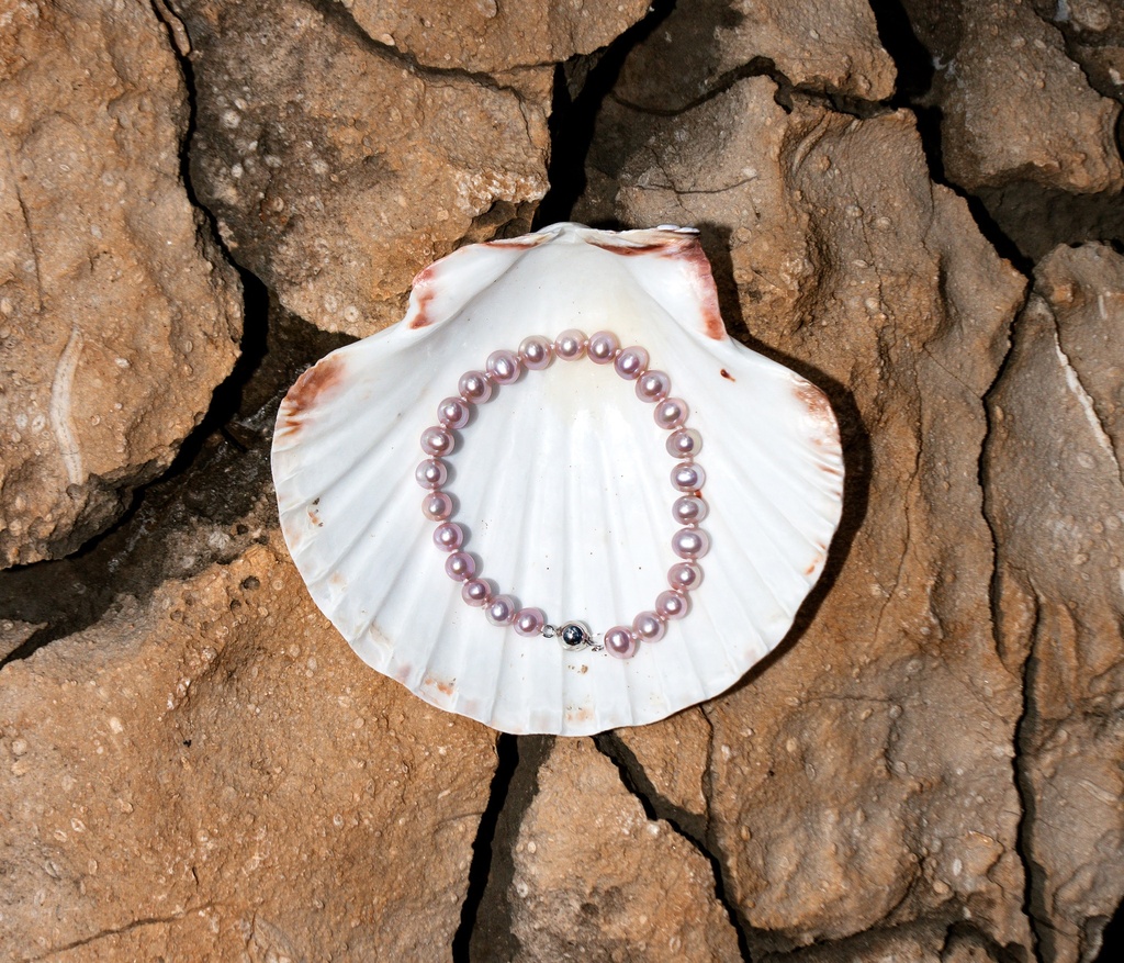 [VCCB12] 8-9mm AA Lavender Freshwater Pearl Bracelet