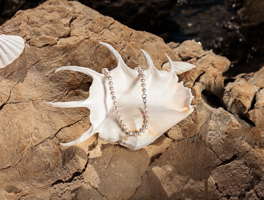 [VWCN13] 9-10mm A White Freshwater Pearl Necklace