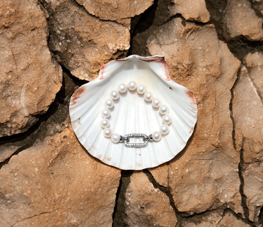 10-11mm A White Freshwater Pearl Bracelet